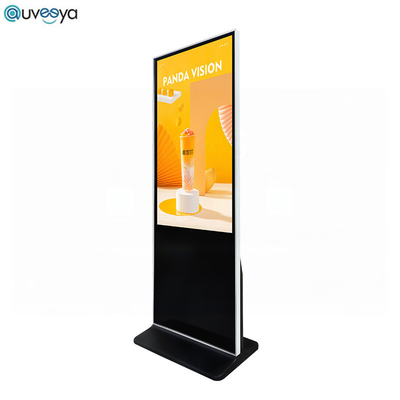 O quiosque do serviço do auto do suporte do assoalho de Android 4K indica o Signage de Digitas