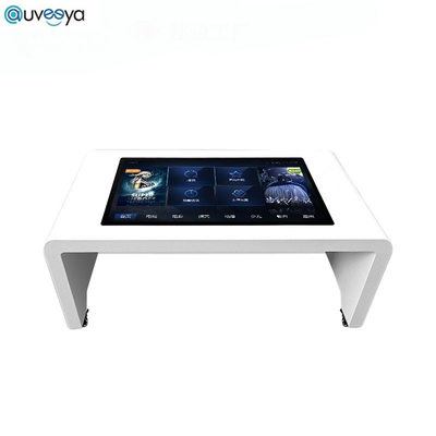 Auveeya moderou a tabela interativa da exposição do monitor Tabletop de vidro do tela táctil do LCD