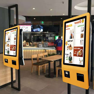 Fast Food 21,5&quot;24&quot;27&quot;32&quot;42&quot; polegadas Tela sensível ao toque Máquina de pagamento automático Quiosque de pedidos de pagamento para restaurantes
