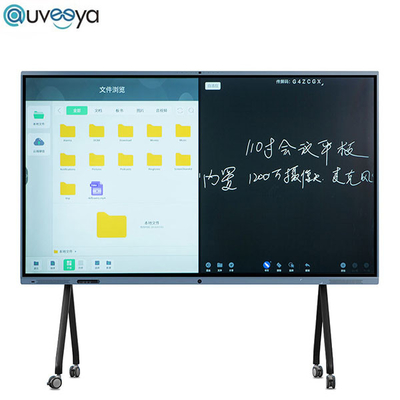 Telas 4k interativos lisos educacionais de X5PRO 75 polegadas com câmera
